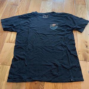 Hurley Black Graphic T-shirt: Size L
